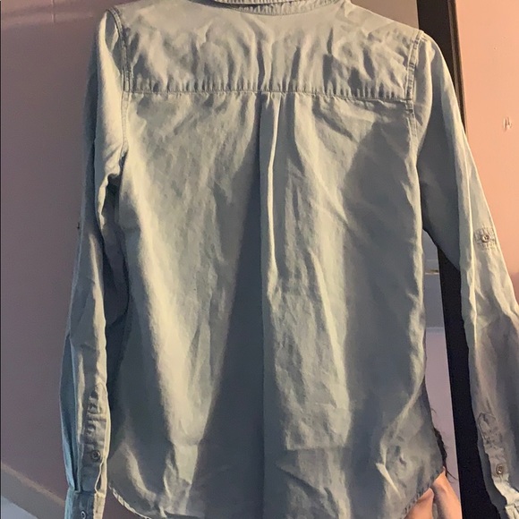 Light blue jean button up - Picture 3 of 3